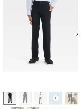 Cat & Jack boys Black Straight Dress Pants